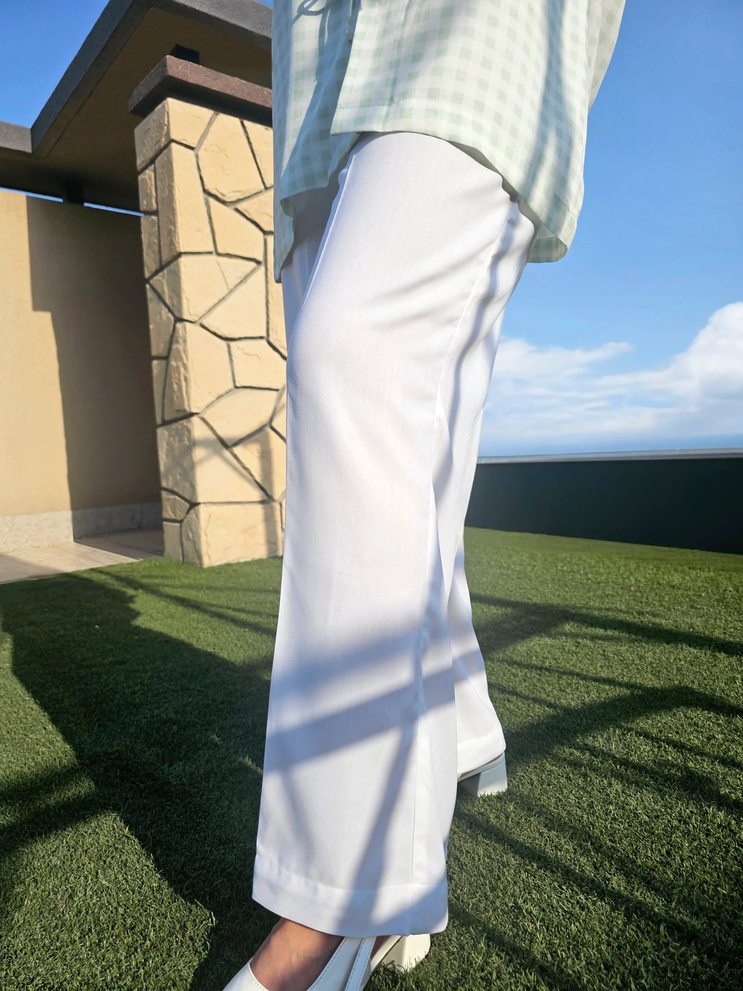 Mint Green Checkered Co-ord Set